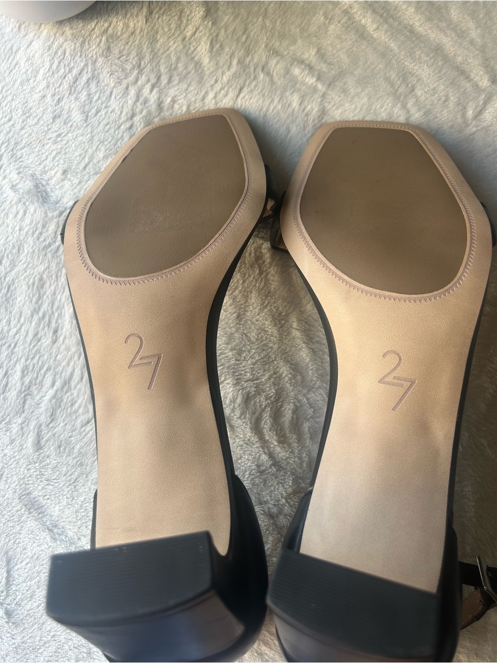 Naturalizer Black Ankle-Strap Block Heel Sandals - Picture 4 of 7